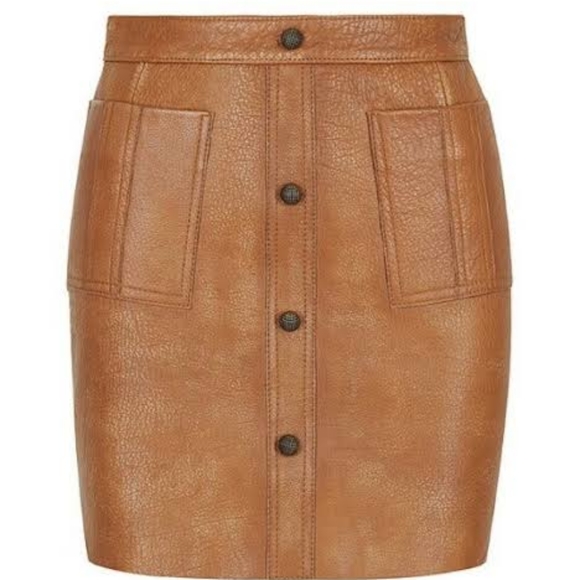 SOLD Aje Shrimpton Mini leather skirt size 12 BNWT - Picture 8 of 10